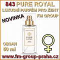 843 FM GROUP DÁMSKÝ luxusní parfém PURE ROYAL 50 ML