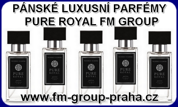 PÁNSKÉ LUXUSNÍ PARFÉMY PURE ROYAL FM GROUP