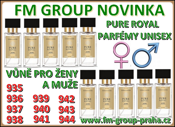 novinky unisex parfémy fm group