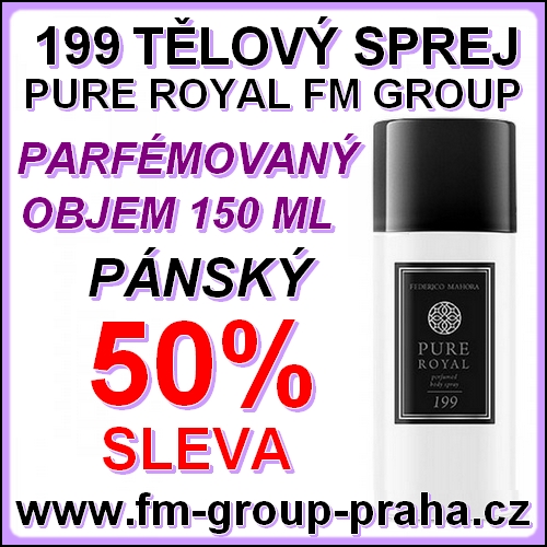 199 FM GROUP PÁNSKÝ PARFÉMOVANÝ TĚLOVÝ SPREJ