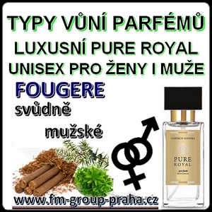 UNISEX PURE ROYAL PARFÉMY TYPY VŮNÍ FOUGERE