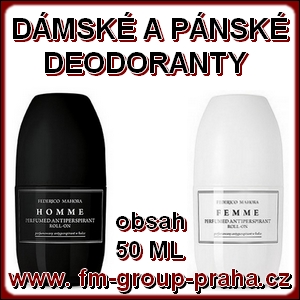 DÁMSKÉ A PÁNSKÉ DEODORANTY FM GROUP