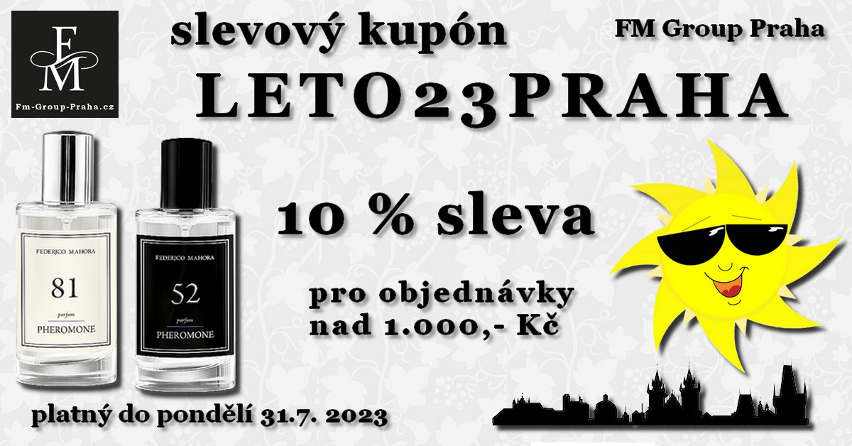 slevový kupon LETO23PRAHA